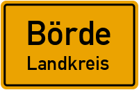 Ortsschild Börde.Landkreis 
